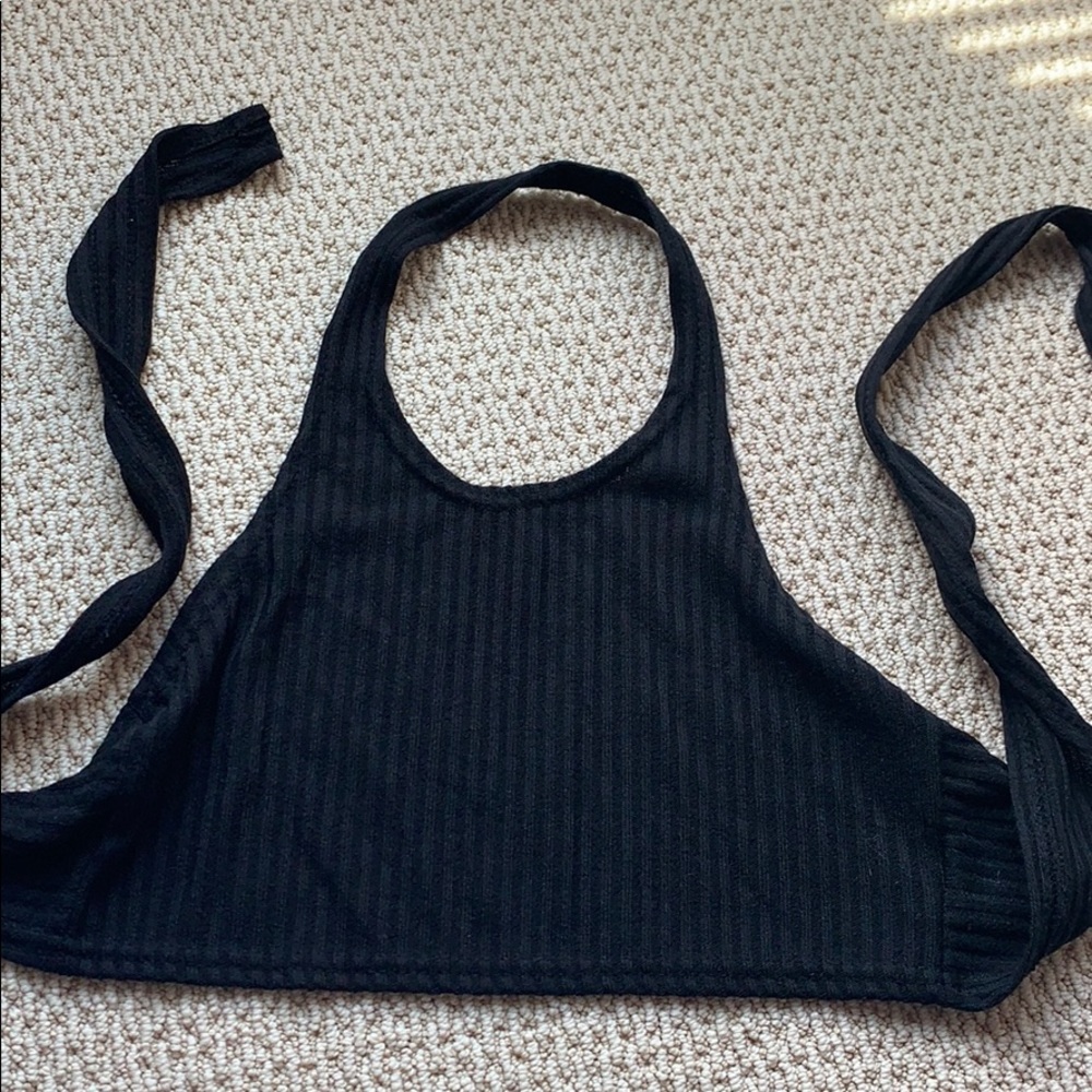 Black Tie Back Tie from Shein